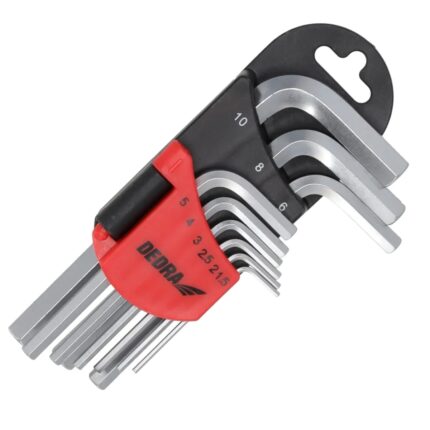 Šešiabriauniai raktai trumpi 1.5-10mm rinkinys 9vnt., CRV, 06F200