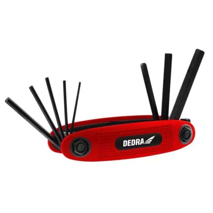 Šešiabriauniu raktu rinkinys 1.5-8mm rinkinys 8vnt,CRV,juods spalvos, 06F240