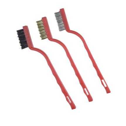 Šepetėlių rinkinys 3 vnt., 3 eilių, 175 mm, plastikinė rankena, 2001P70