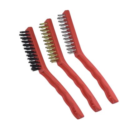 Šepetėlių rinkinys 3 vnt., 3 eilių, 225 mm, plastikinė rankena, 2001P71