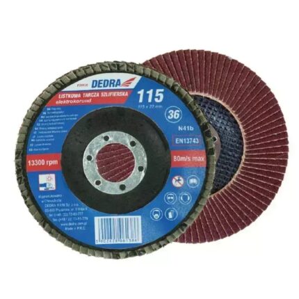 Veduoklinis šlifavimo diskas (lapelinis šlifavimo diskas) 125x22mm 120, F21120