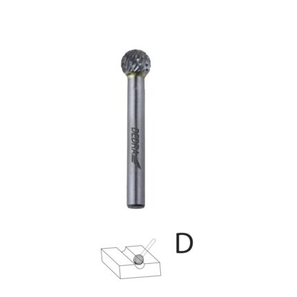 Strypo cilindrinis frezas apvalus D12x10mm, strypas 6mm, 07F633