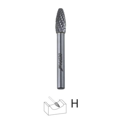 Strypo cilindrinis frezas liepsninis H12x32mm, strypas 6mm, 07F671