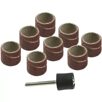 Šlifavimo juosta 12.7mm,K60,K120, rinkinys 11vnt, (8+1 itvaras 3.2mm), 08T601