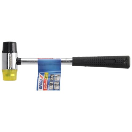 Plaktukas skardai 35 mm galvute guma/plastikas, plieninis cokolis, 13M290