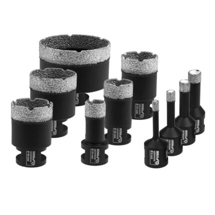 Deimantiniu karuneliu rinkinys 6,8,10,12,20,28,35,40,45,68mm, gražtu vedžiokliai, DED1592SZ07