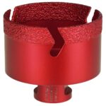 Žiedinis deimantinis grąžtas Vacuum brazed M14, 72mm, DED1594S72