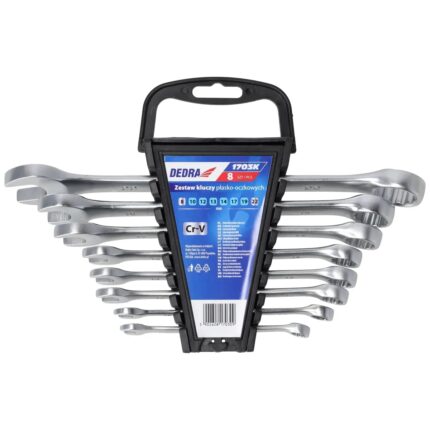 Raktai plokšti-kilpiniai 8-22mm 8vnt. CrV , 1703K