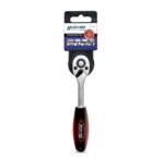 Raktas galvutems terkšlinis 1/4", 72T, CRV 6140, tiesus, 17J111Z