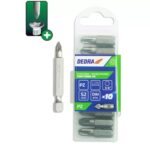 Atsuktuvo antgaliai Pozidriv PZ2x50mm,10vnt. plast. dežute, 18A05PZ21-10