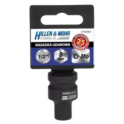 Smuginis dangtelis 1/2'', 8x38mm, plienas Cr-Mo, 17N308Z