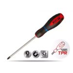 Atsuktuvas kryžminis Philips PH1x100mm,plienasS2,3medžiagu laikiklis, 17W013