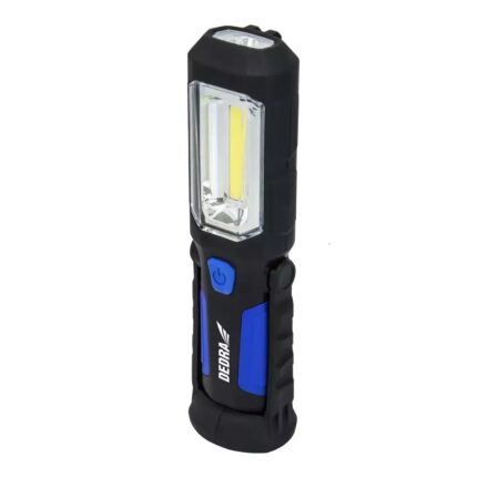 Akumuliatorinis prožektorius 3W COB LED + 1W LED, ikroviklis USB 230V ir 12V, L1022