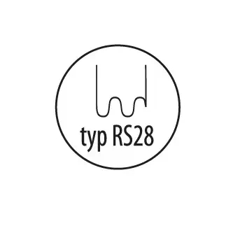 Plastiko suvirinimo kabės tipas RS28, 0.8mm, didelė banga, 100 vnt., DED75273