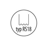 Plastiko suvirinimo kabės tipas RS18, 0.8mm, maža banga, 100 vnt., DED75275