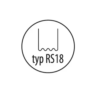 Plastiko suvirinimo kabės tipas RS18, 0.8mm, maža banga, 100 vnt., DED75275