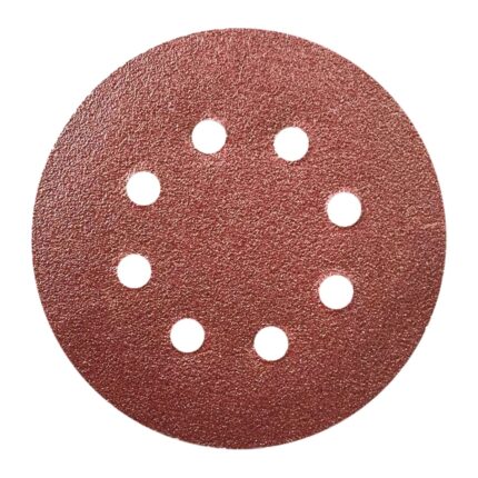 Šlifavimo diskas 125 mm, 40 gr, lipukas, kompl. 5 vnt., DED79470
