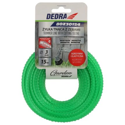 Dantyta vienagysle 3,0 mmx15 m, 4 pjovimo briaunos, 80Z30154