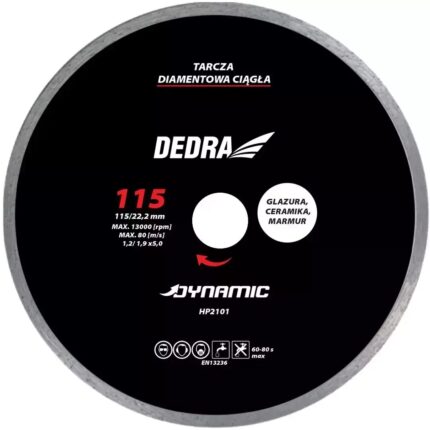 Diskas deimantinis šlapiam 180/22,2mm Dynamic, HP2104