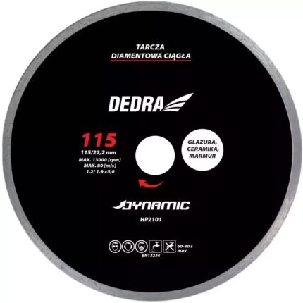 Diskas deimantinis šlapiam 180/25,4mm Dynamic, HP2104E