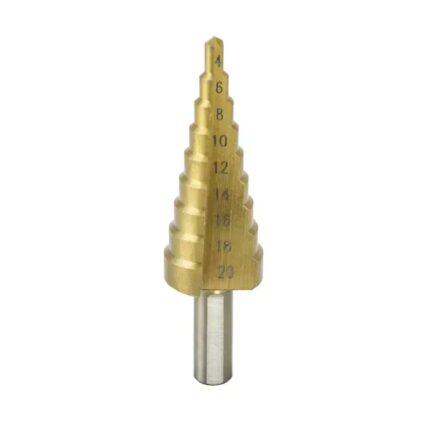 Pakopinis grąžtas 4-20mm, HSS, TiN, WMST0420