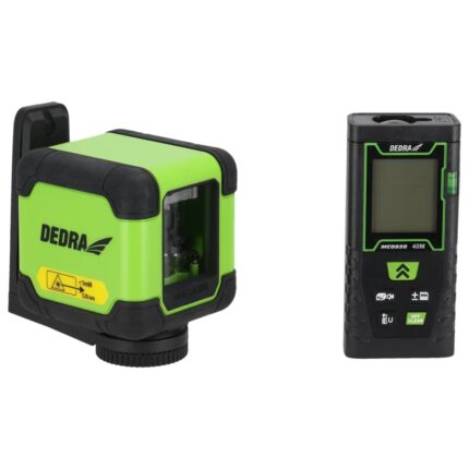 Kryžminis lazeris žalias + lazerinis tolimatis 40m- rinkinys, MC0920